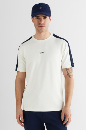 Gant Erkek Bisiklet Yaka T-shirt KREM