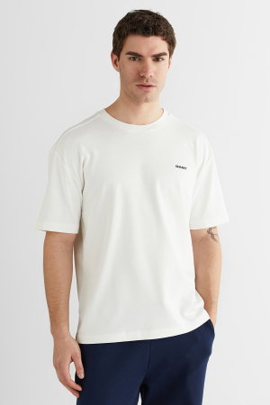 Gant Erkek Bisiklet Yaka T-shirt KREM