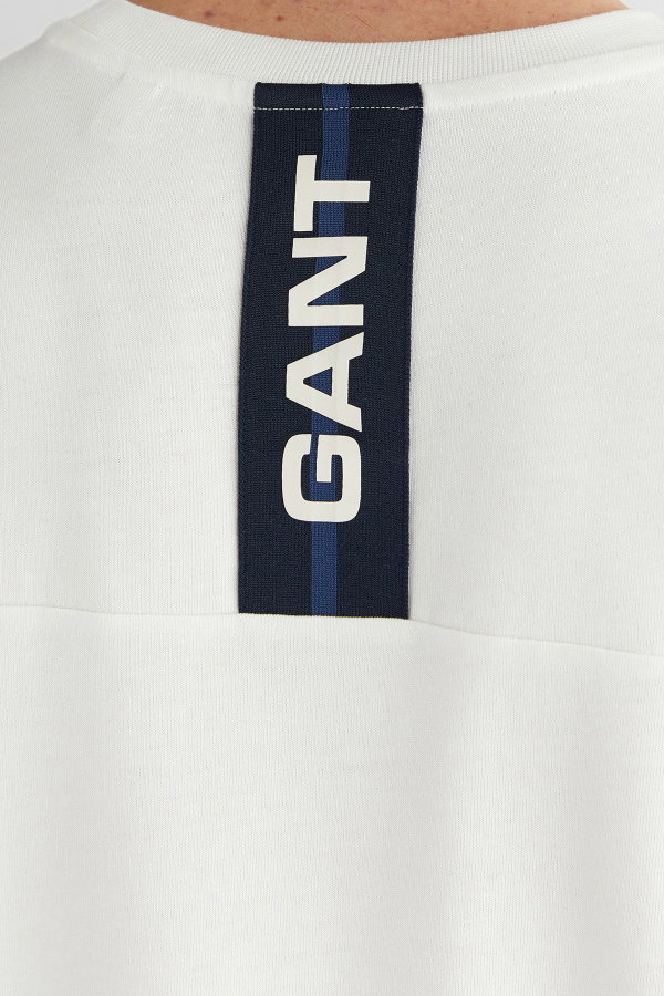 Gant Erkek Bisiklet Yaka T-shirt KREM