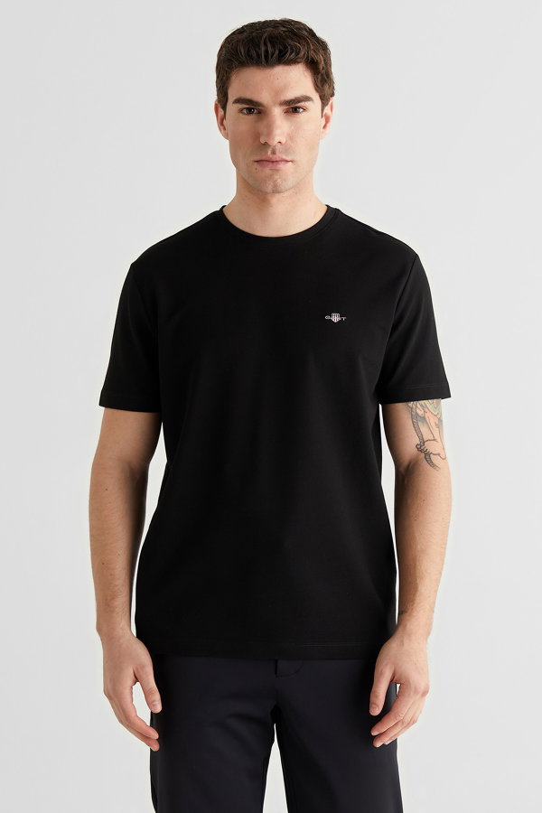 Gant Erkek Bisiklet Yaka T-shirt LACIVERT
