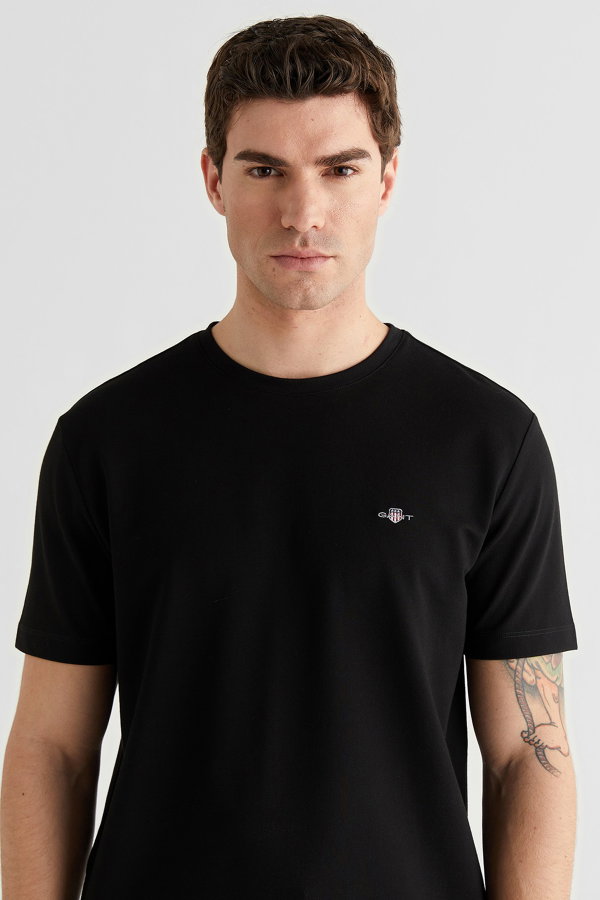 Gant Erkek Bisiklet Yaka T-shirt LACIVERT