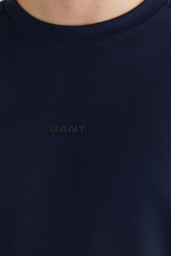 Gant Erkek Bisiklet Yaka T-shirt LACIVERT