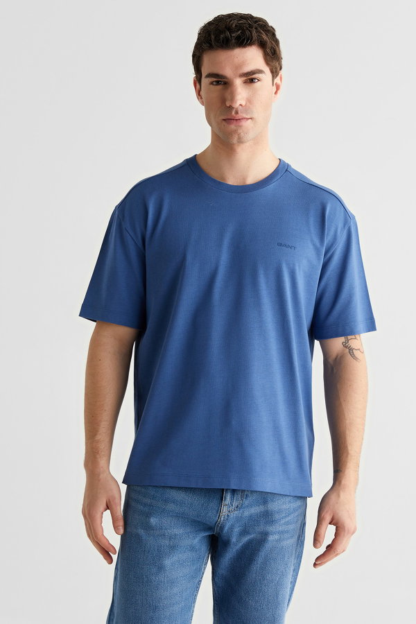 Gant Erkek Bisiklet Yaka T-shirt MAVI