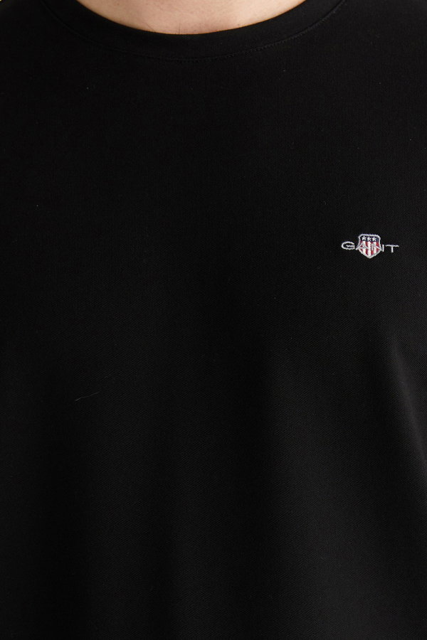 Gant Erkek Bisiklet Yaka T-shirt SIYAH