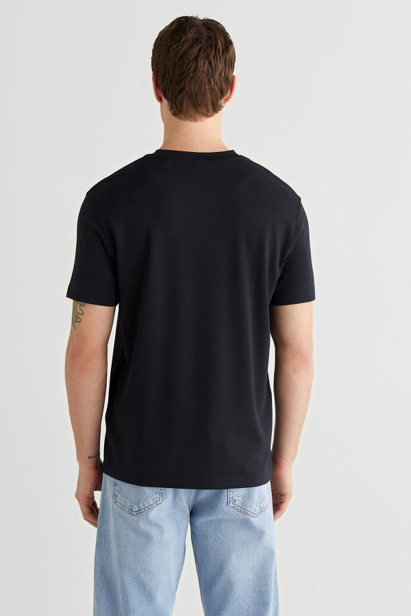 Gant Erkek Bisiklet Yaka T-shirt SIYAH