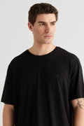 Gant Erkek Bisiklet Yaka T-shirt SIYAH