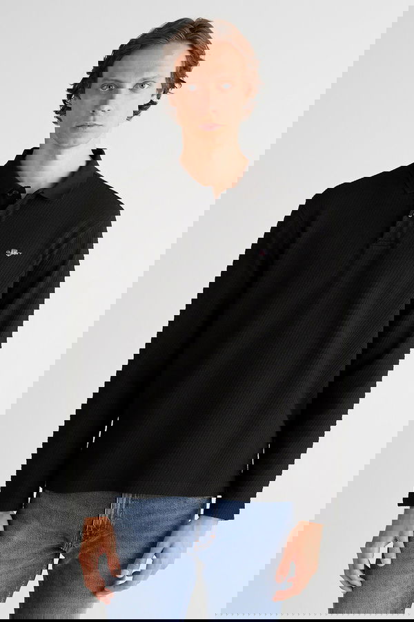 Gant Erkek Polo Yaka Kazak SIYAH