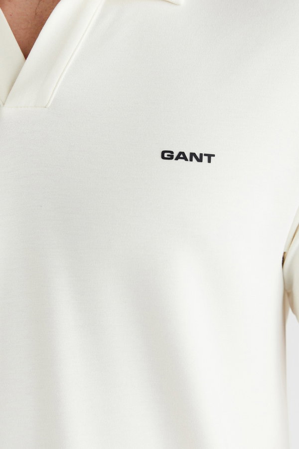 Gant Erkek Polo Yaka T-shirt KREM