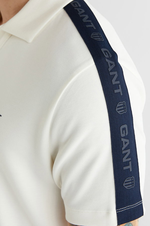 Gant Erkek Polo Yaka T-shirt KREM