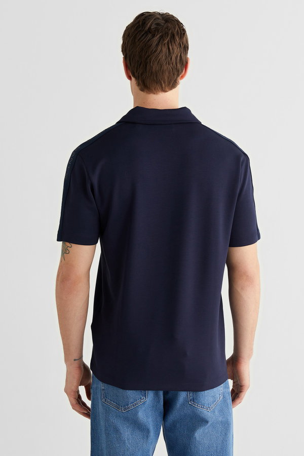Gant Erkek Polo Yaka T-shirt LACIVERT