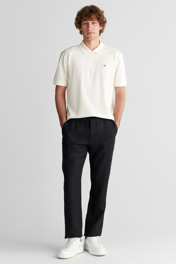 Gant Erkek Polo Yaka T-shirt KREM