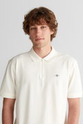 Gant Erkek Polo Yaka T-shirt KREM