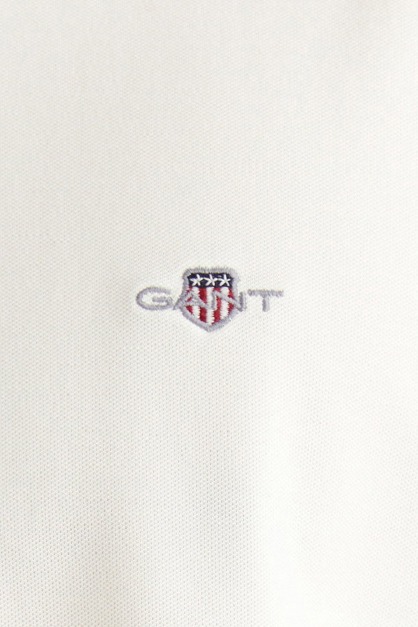Gant Erkek Polo Yaka T-shirt KREM