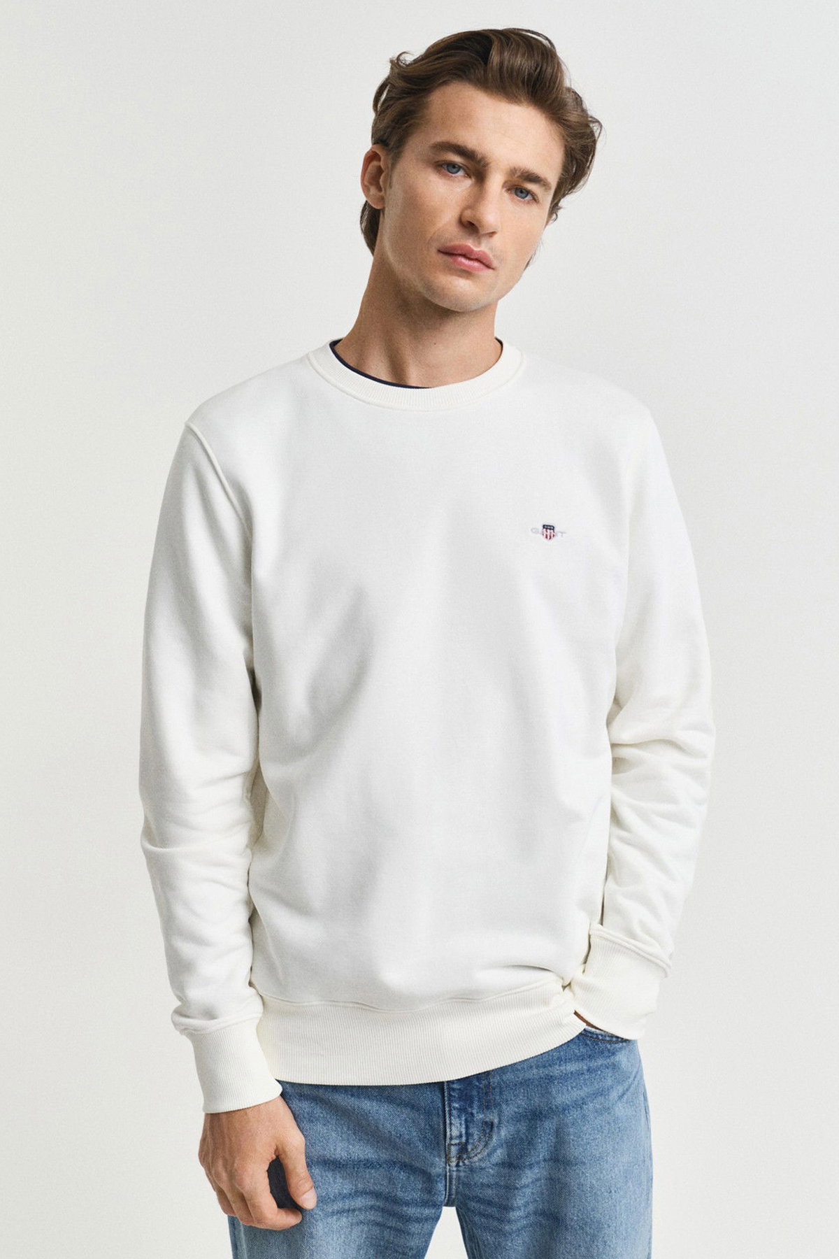 Gant Erkek Sweatshirt EKRU
