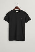 Gant Logo Baskılı  Erkek T-shirt SİYAH