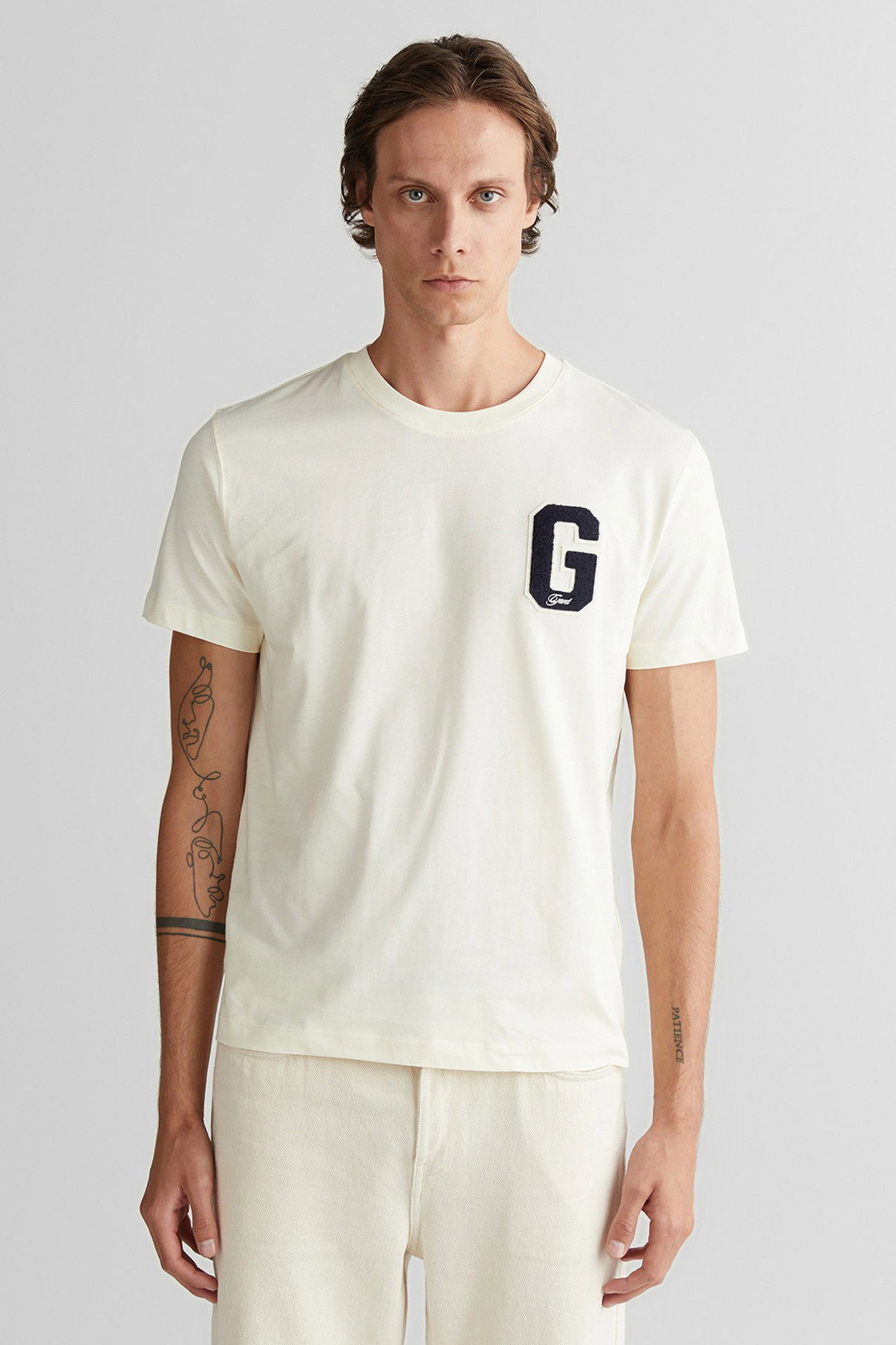 Gant Erkek T-shirt EKRU