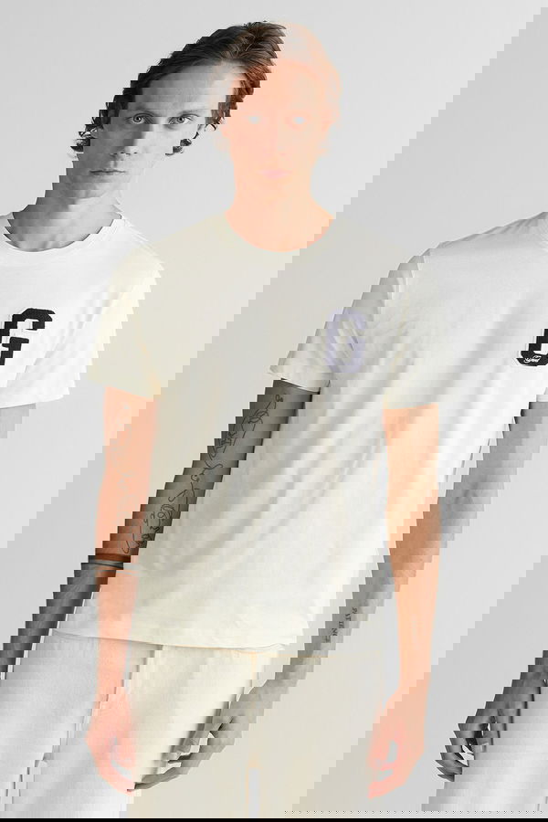 Gant Erkek T-shirt EKRU