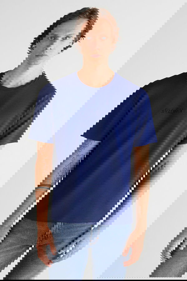 Gant Erkek T-shirt LACIVERT