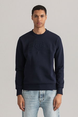Gant Ön Baskılı Erkek Sweat LACİVERT Gant Ön Baskılı Erkek Sweat LACİVERT