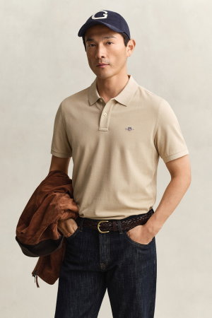 Gant Polo Yaka Erkek T-shirt BEJ