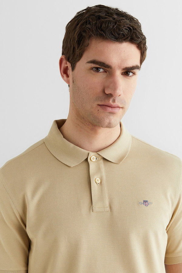 Gant Polo Yaka Erkek T-shirt BEJ