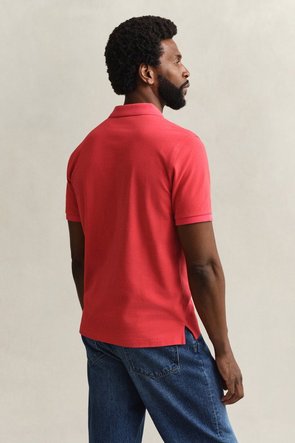 Gant Polo Yaka Erkek T-shirt KIRMIZI