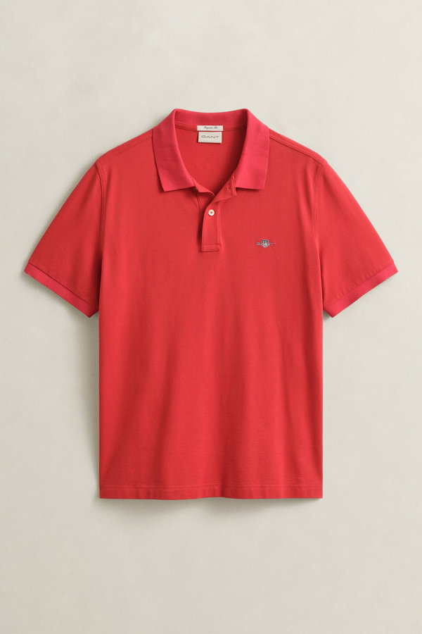 Gant Polo Yaka Erkek T-shirt KIRMIZI