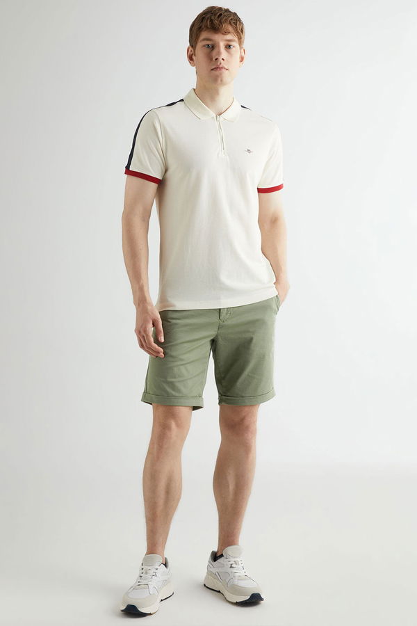 Gant Polo Yaka Erkek T-shirt KREM