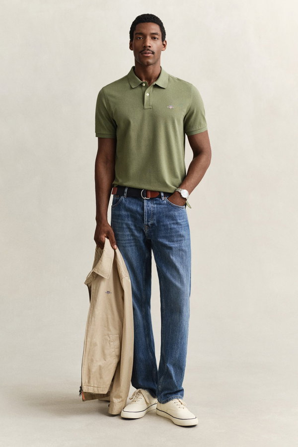 Gant Polo Yaka Erkek T-shirt YESIL