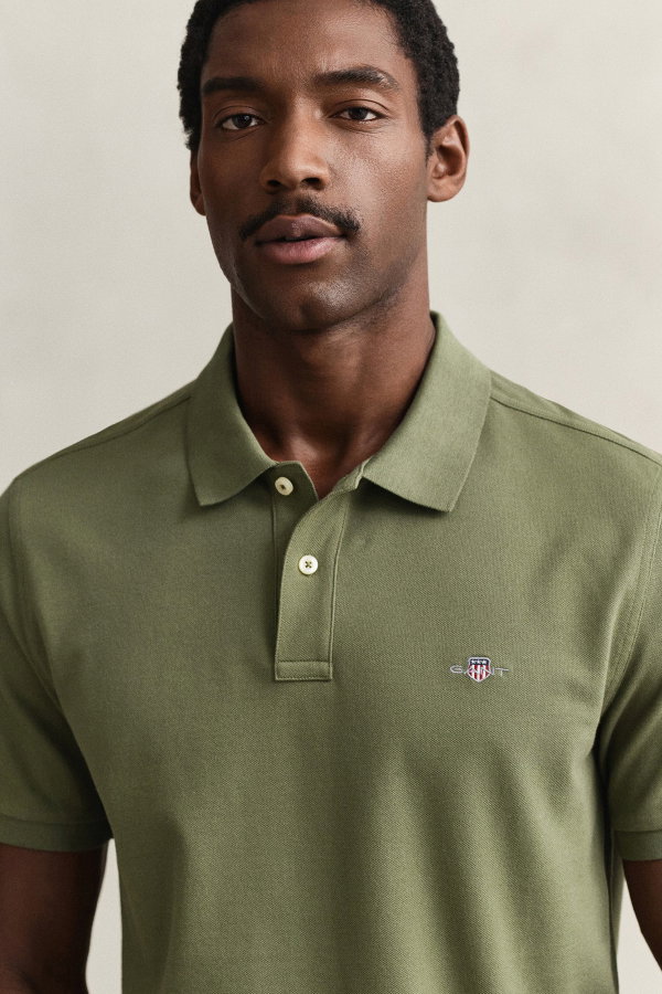 Gant Polo Yaka Erkek T-shirt YESIL