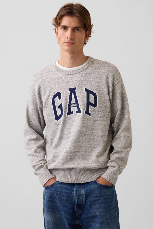 Gap Erkek Bisiklet Yaka Kazak GRI