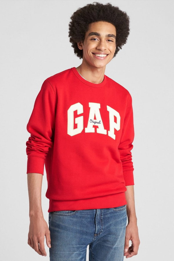 Gap Erkek Bisiklet Yaka Sweatshirt Kırmızı