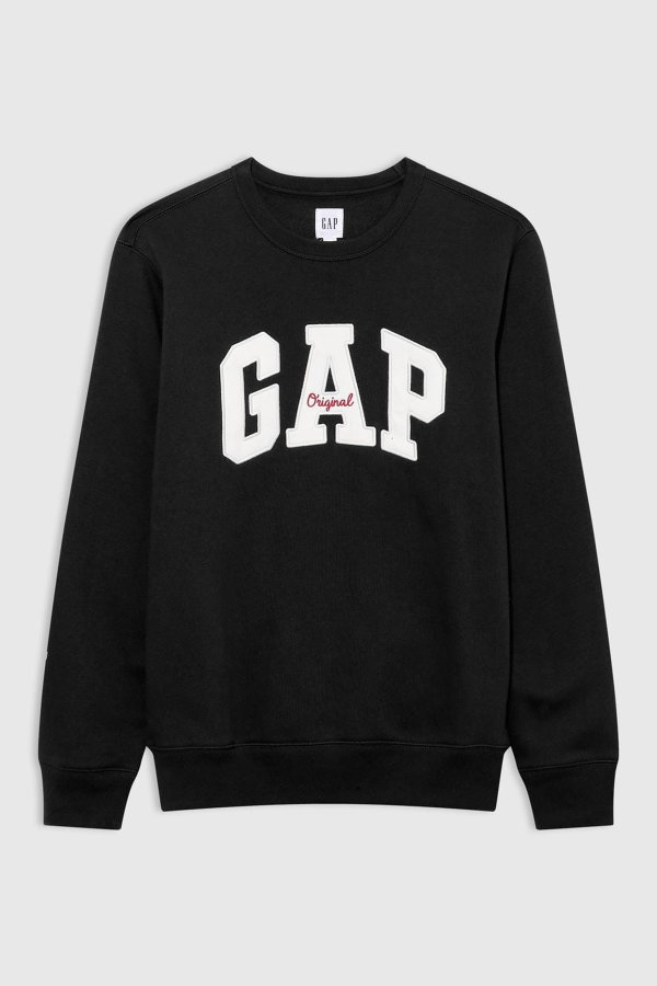 Gap Erkek Bisiklet Yaka Sweatshirt SIYAH