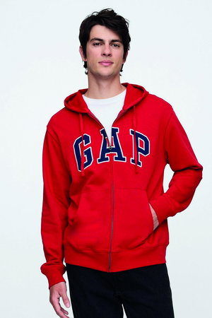 Gap Erkek Fermuarlı Sweatshirt Kırmızı