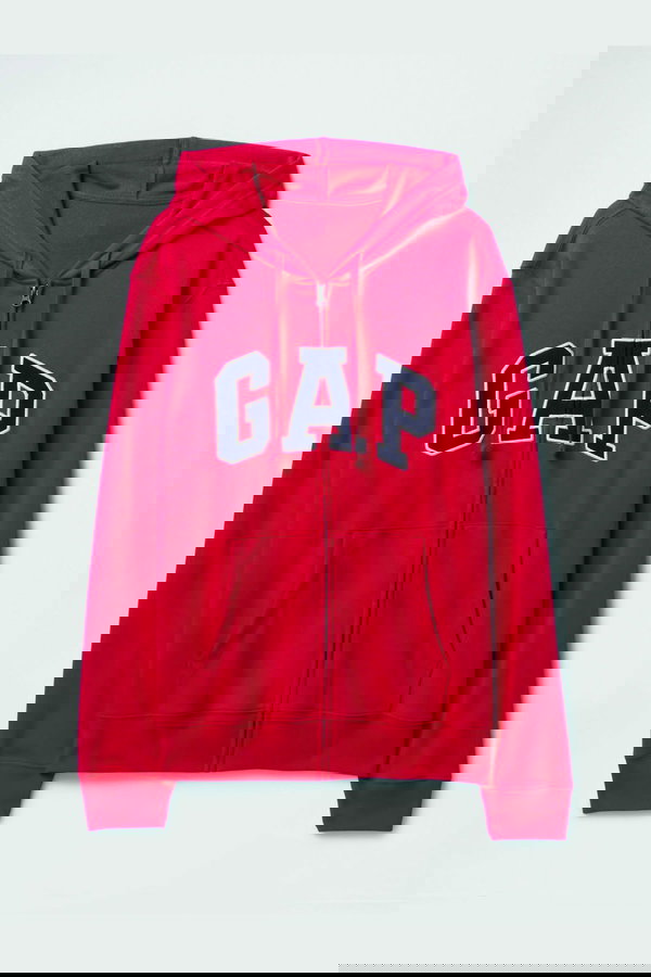 Gap Erkek Fermuarlı Sweatshirt Kırmızı