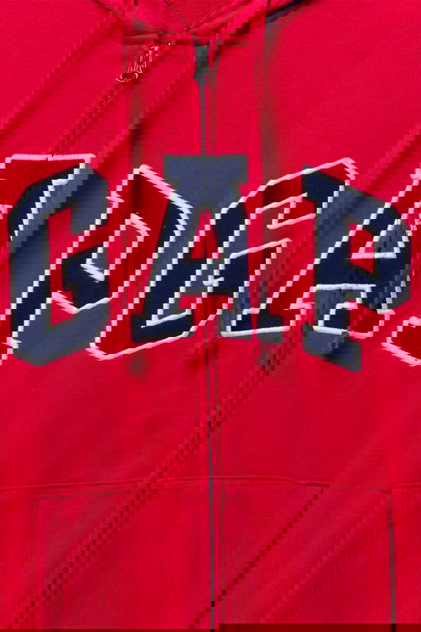 Gap Erkek Fermuarlı Sweatshirt Kırmızı