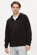 Gap Erkek Fermuarlı Sweatshirt SIYAH