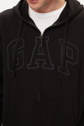 Gap Erkek Fermuarlı Sweatshirt SIYAH
