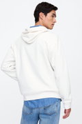 Gap Erkek Kapüşonlu Sweatshirt Beyaz