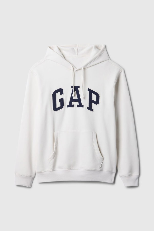 Gap Erkek Kapüşonlu Sweatshirt Beyaz