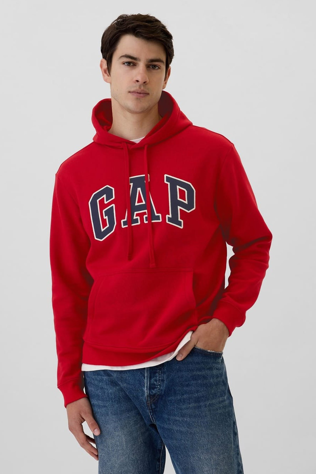 Gap Erkek Kapüşonlu Sweatshirt BORDO