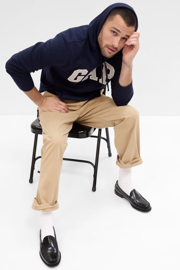 Gap Erkek Kapüşonlu Sweatshirt LACIVERT