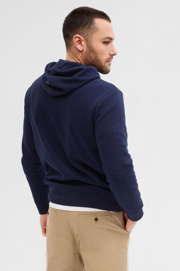 Gap Erkek Kapüşonlu Sweatshirt LACIVERT
