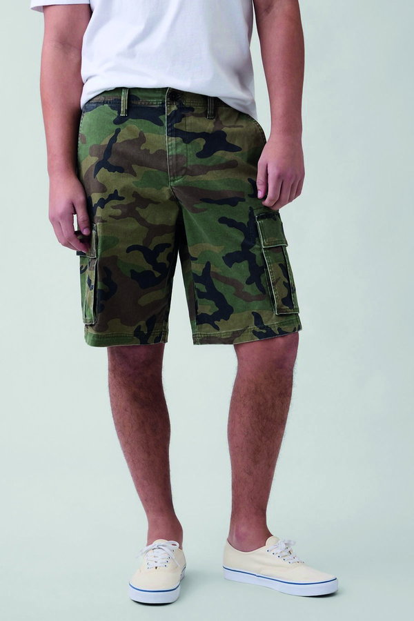 Gap Essential Kargo Şort HAKI