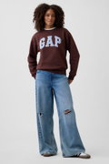 Gap Kadın Bisiklet Yaka Sweatshirt KAHVERENGI