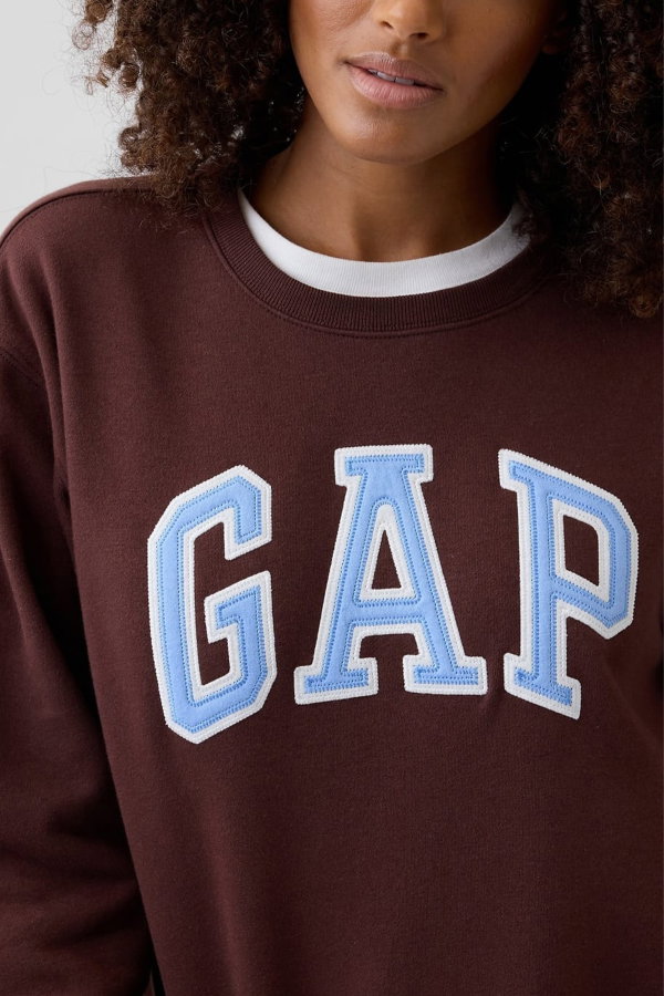 Gap Kadın Bisiklet Yaka Sweatshirt KAHVERENGI