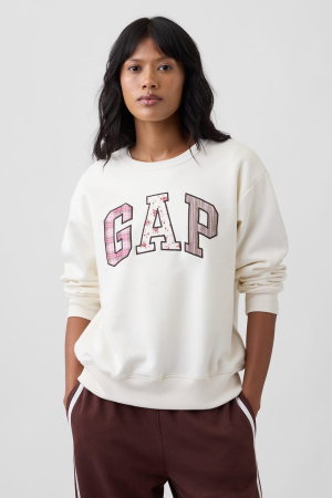 Gap Kadın Bisiklet Yaka Sweatshirt KREM