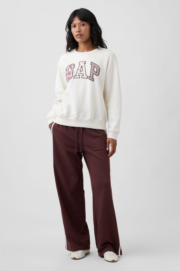 Gap Kadın Bisiklet Yaka Sweatshirt KREM