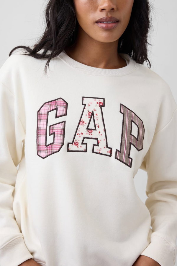 Gap Kadın Bisiklet Yaka Sweatshirt KREM