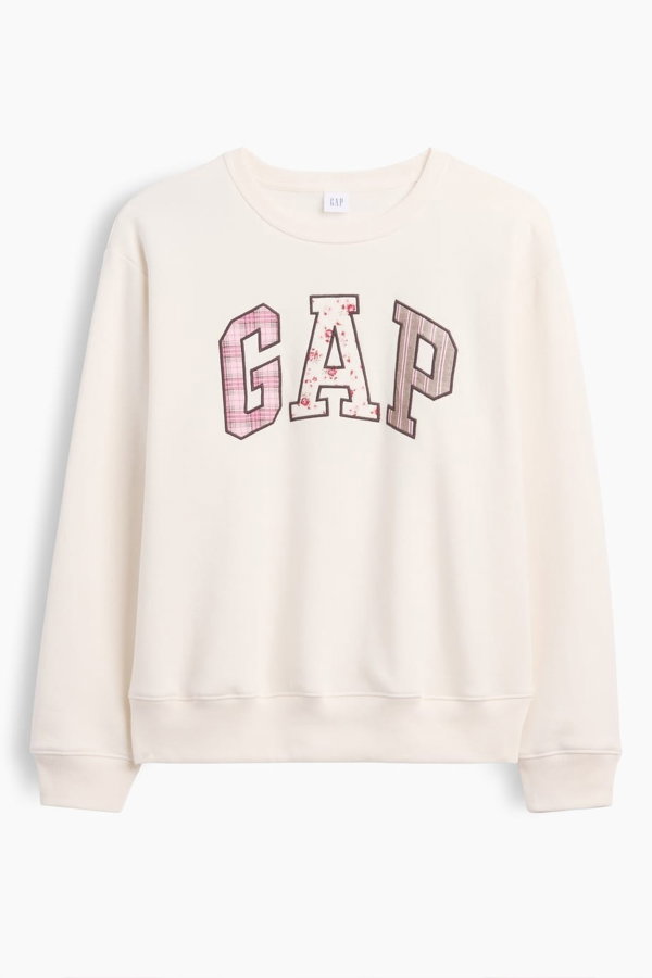 Gap Kadın Bisiklet Yaka Sweatshirt KREM